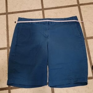 J. Crew Bermuda Shorts, Size 10, Blue